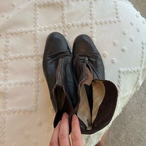 Italian Shoemakers Dark Brown Ankle Boots